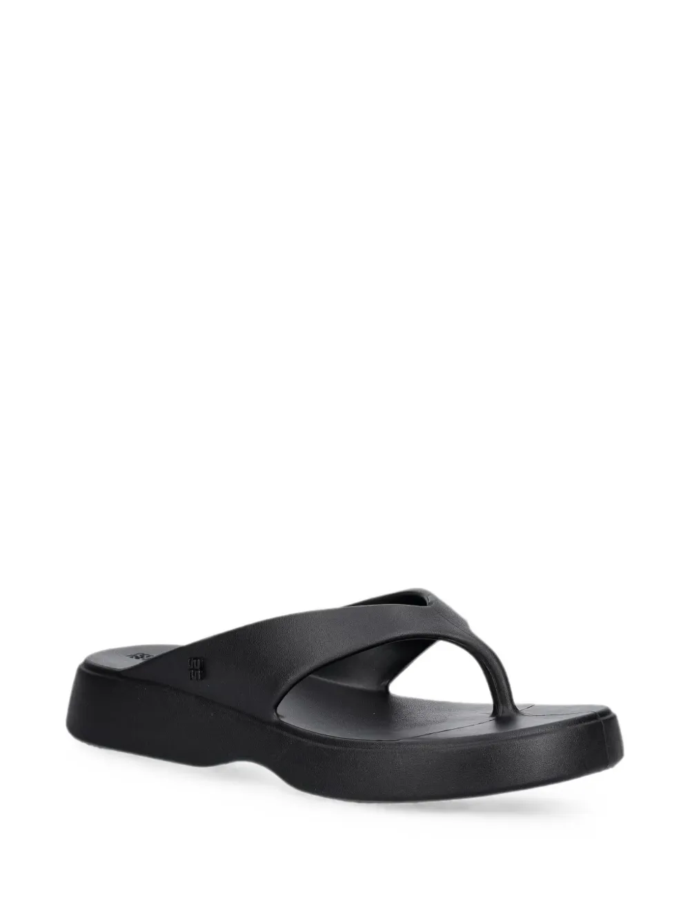 Melissa logo-plaque flip-flops Zwart
