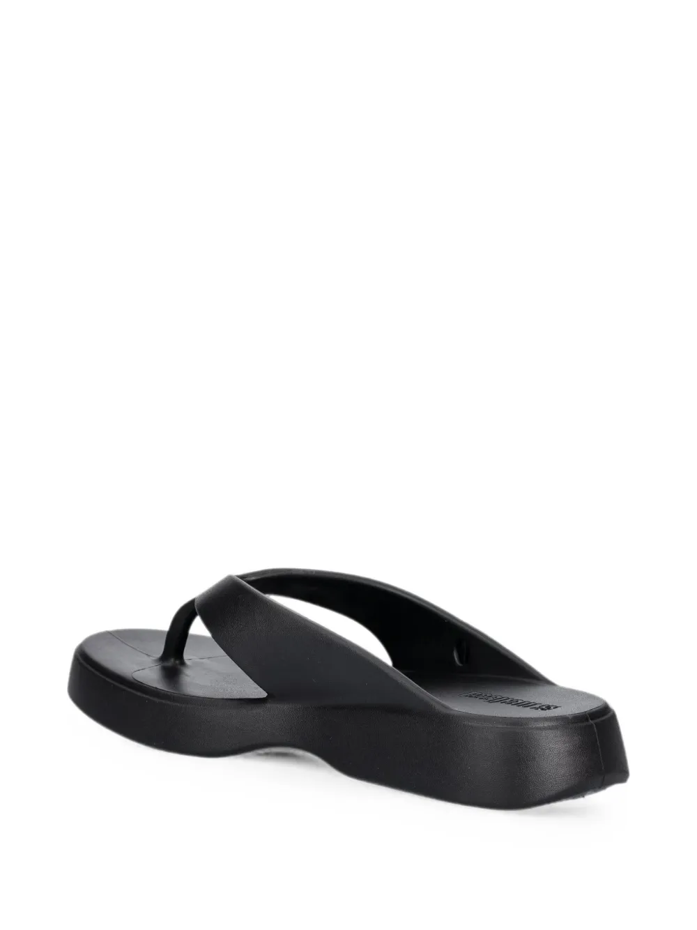 Melissa logo-plaque flip-flops Zwart