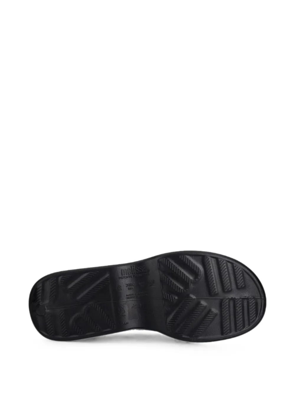 Melissa logo-plaque flip-flops Zwart