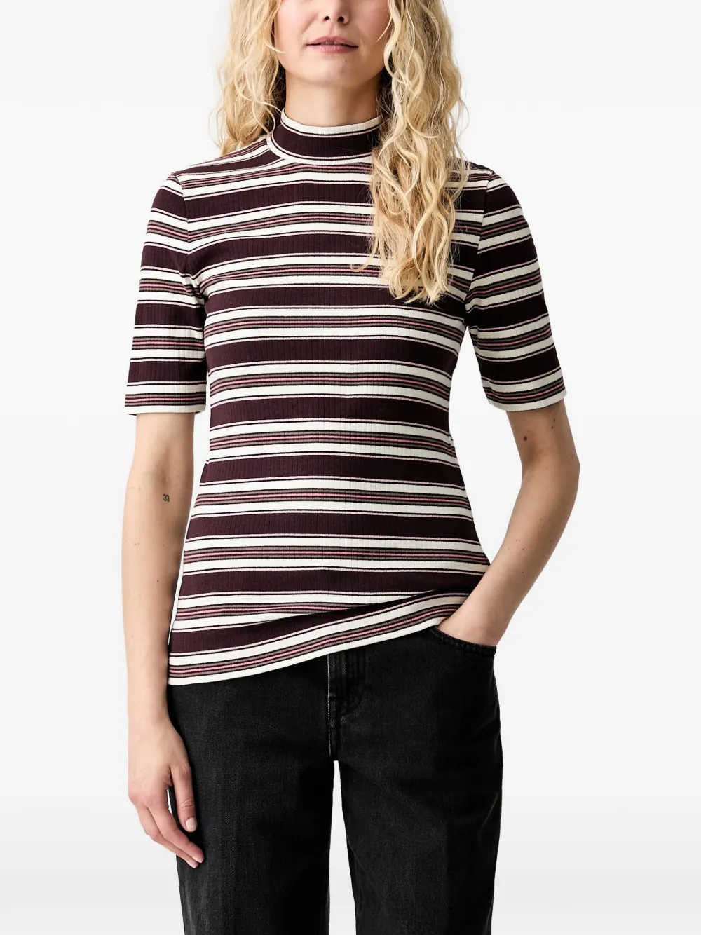 Marc O'Polo Top a righe - Rosso