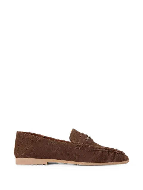 Kurt Geiger London logo-plaque suede loafers