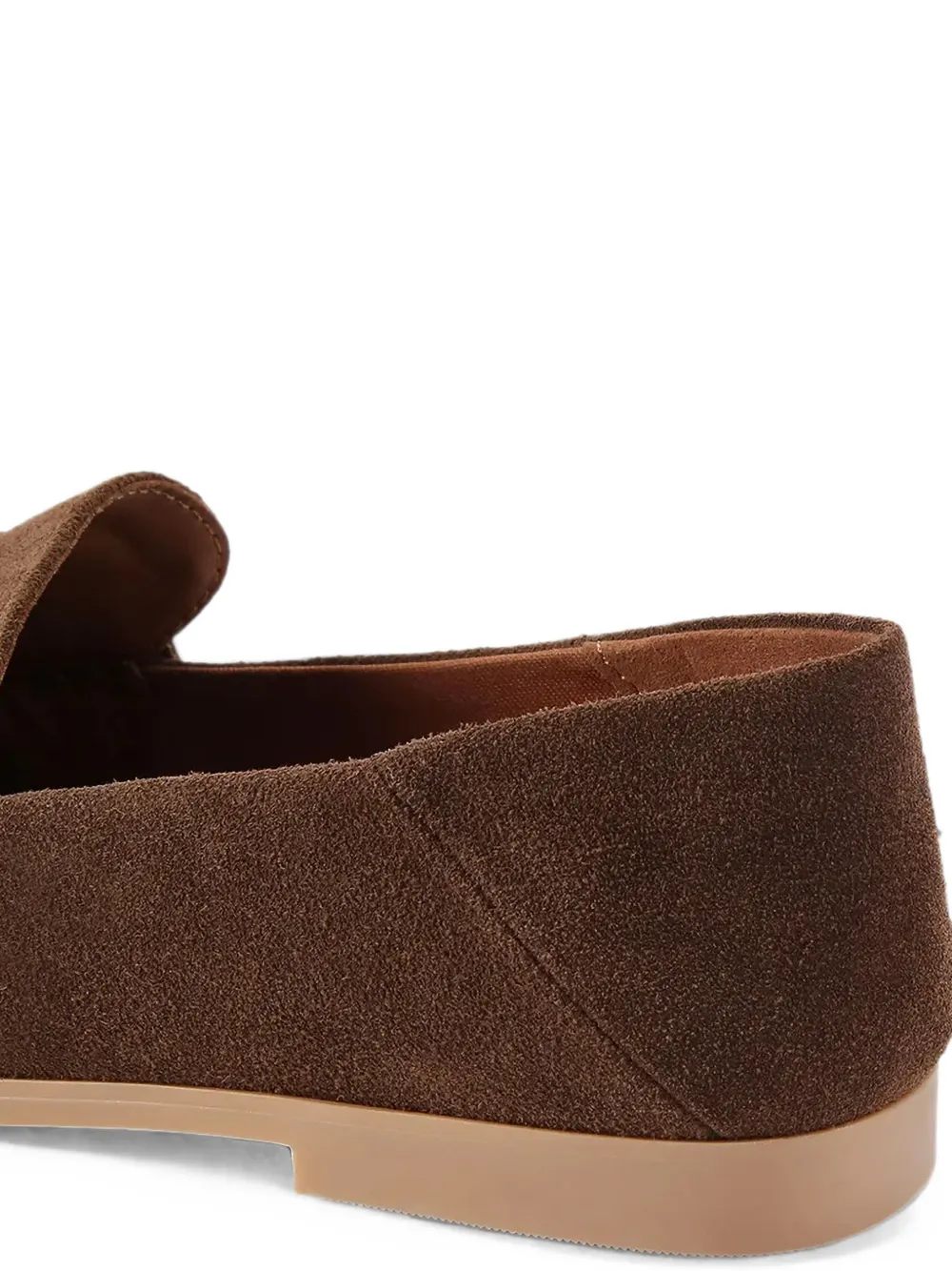 Kurt Geiger London logo-plaque suede loafers Bruin