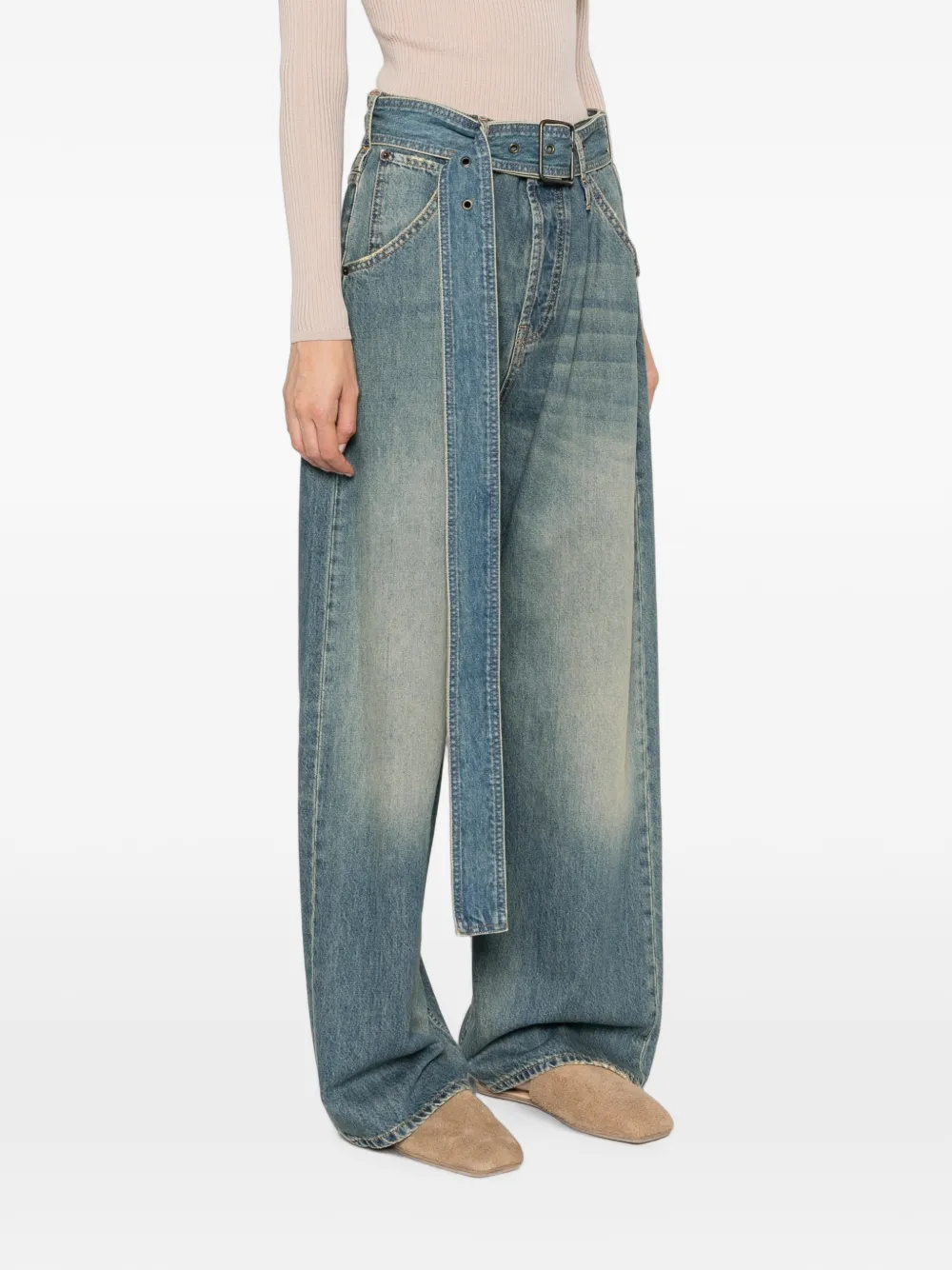 DARKPARK Jeans met wijde pijpen Blauw