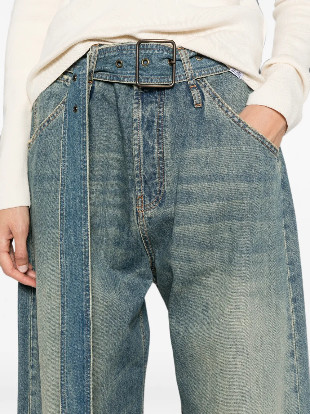 DARKPARK Jeans met wijde pijpen Blauw