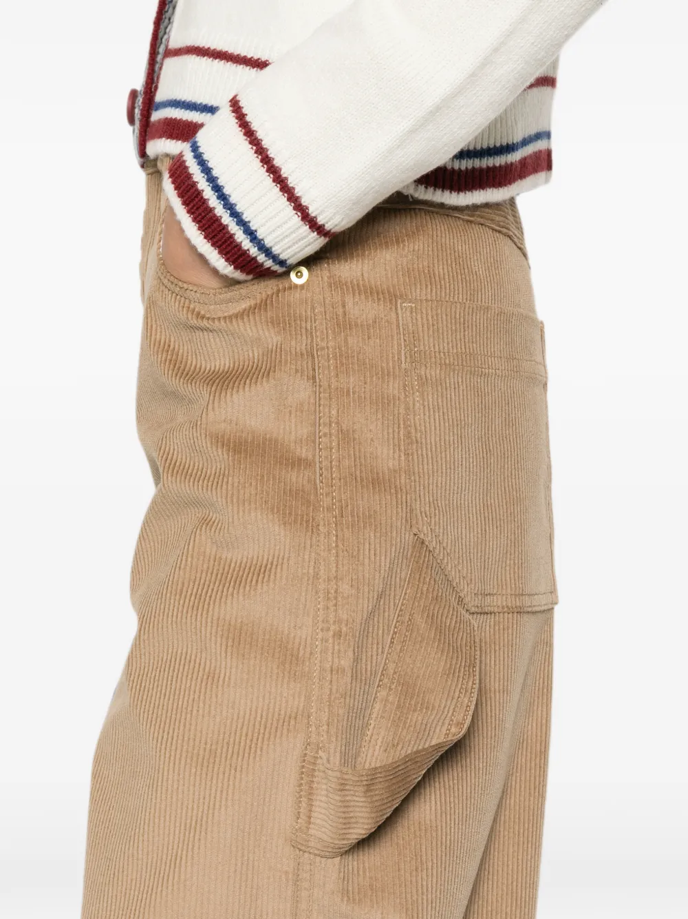 DARKPARK Ribfluwelen broek Beige