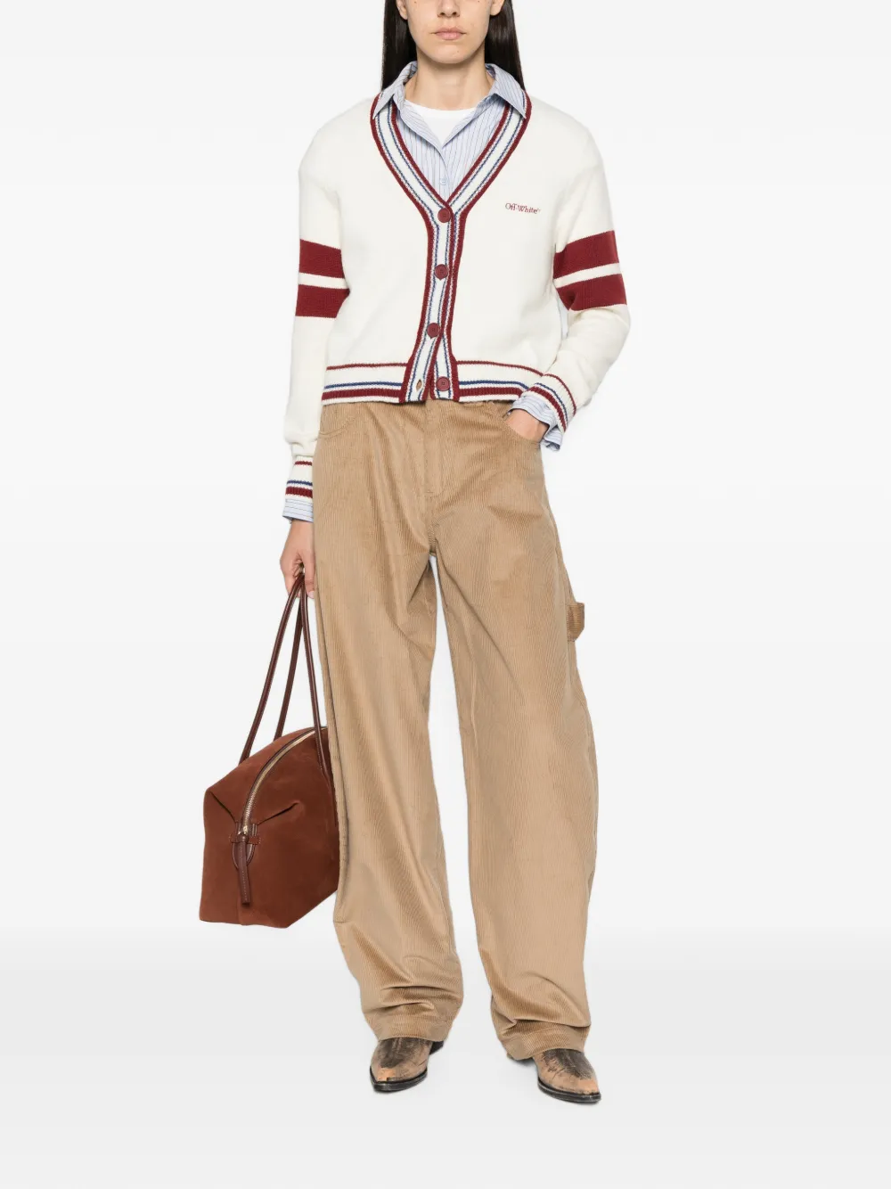 DARKPARK Ribfluwelen broek Beige