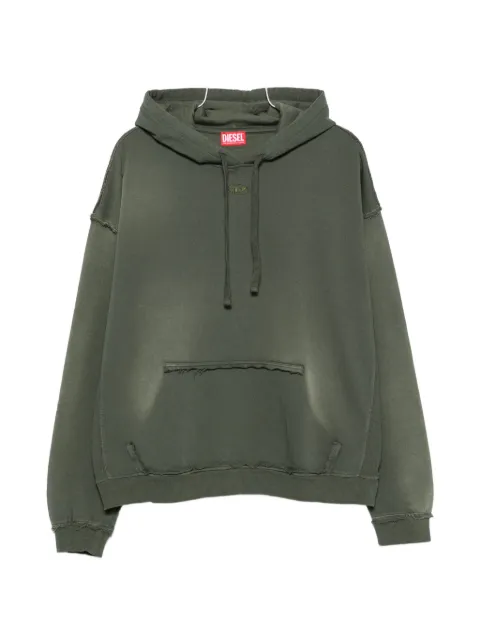 Diesel distressed-effect drawstring hoodie