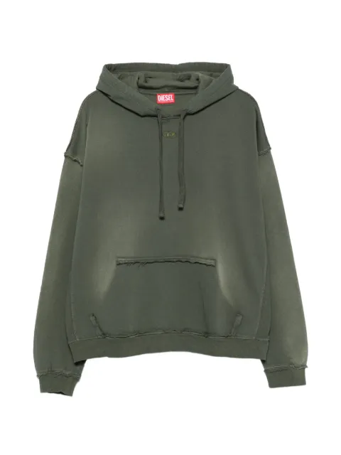 Diesel distressed-effect drawstring hoodie