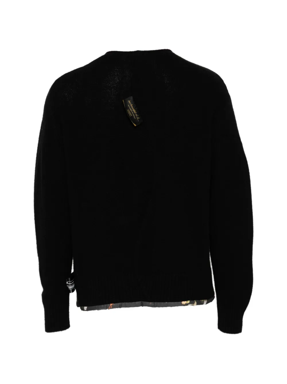 Undercover button-fastening knitted sweater Zwart