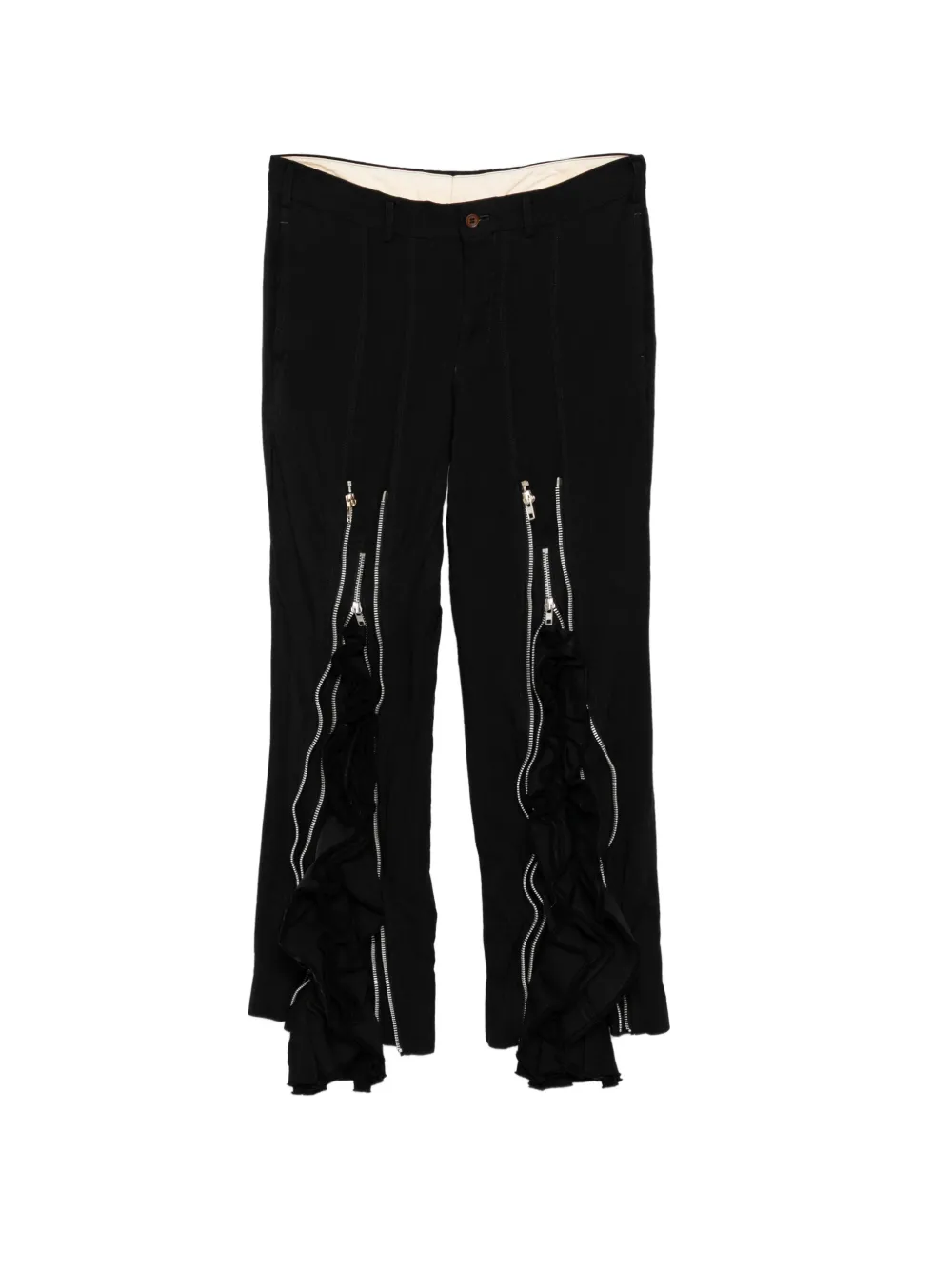 Comme des Garçons Homme Plus Gerüschte Hose - Schwarz