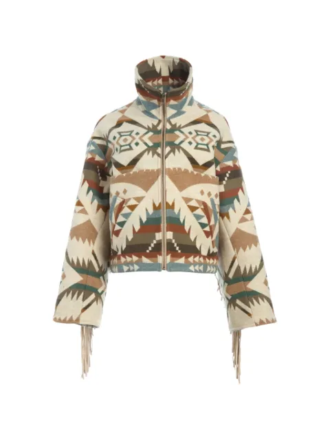 Lindsey Thornburg Archer fringed geometric-pattern jacket