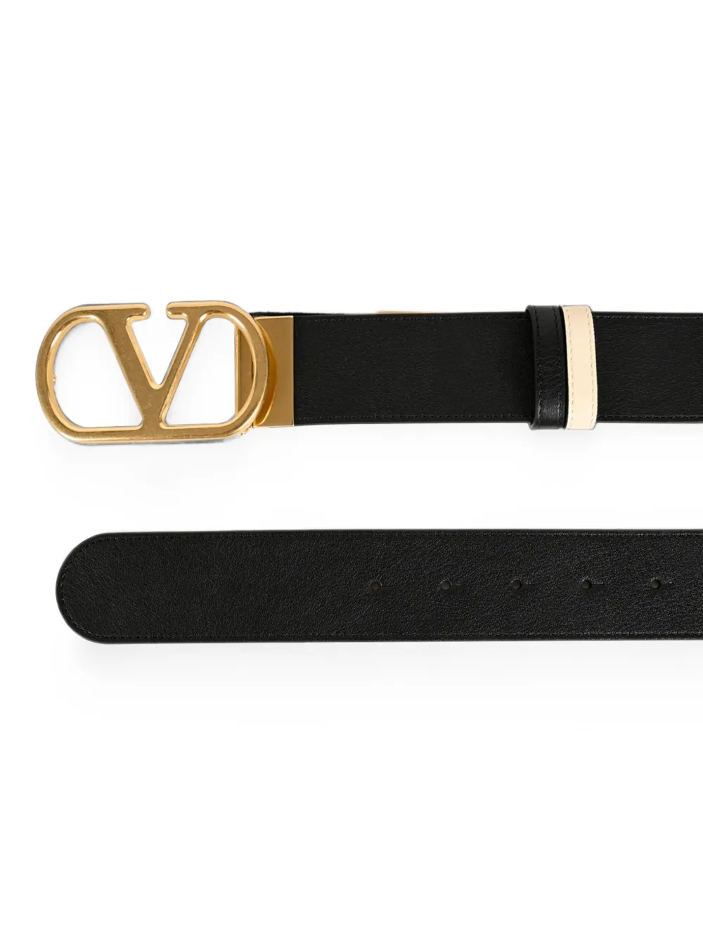 Valentino Garavani VLogo Signature leren riem Zwart