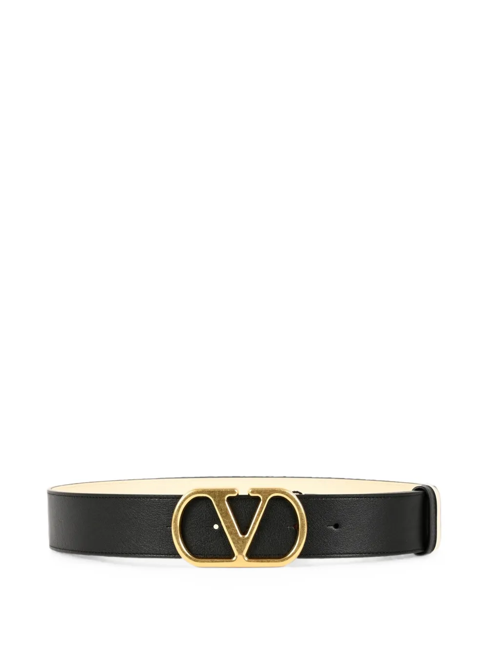 Valentino Garavani VLogo Signature leather belt - Nero
