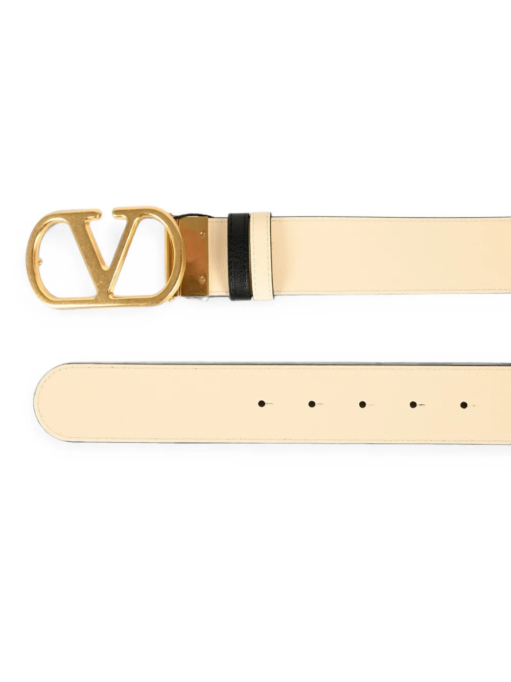 Valentino Garavani VLogo Signature leren riem Zwart