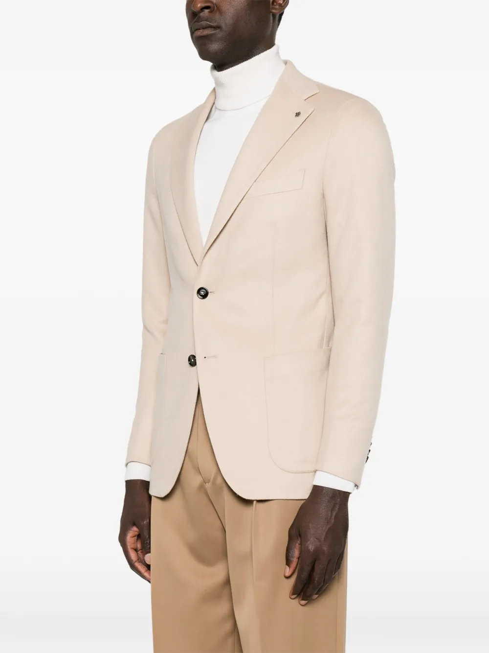 Tagliatore Jack met enkele rij knopen en gekerfde revers Beige