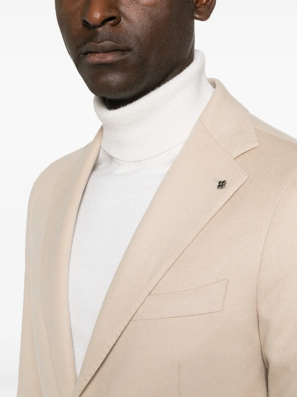 Tagliatore Jack met enkele rij knopen en gekerfde revers Beige