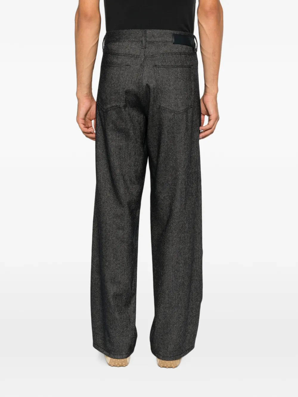 Giorgio Armani Jeans met logopatch Blauw