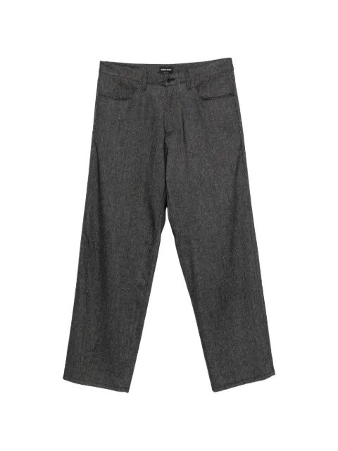 Giorgio Armani logo-patch jeans