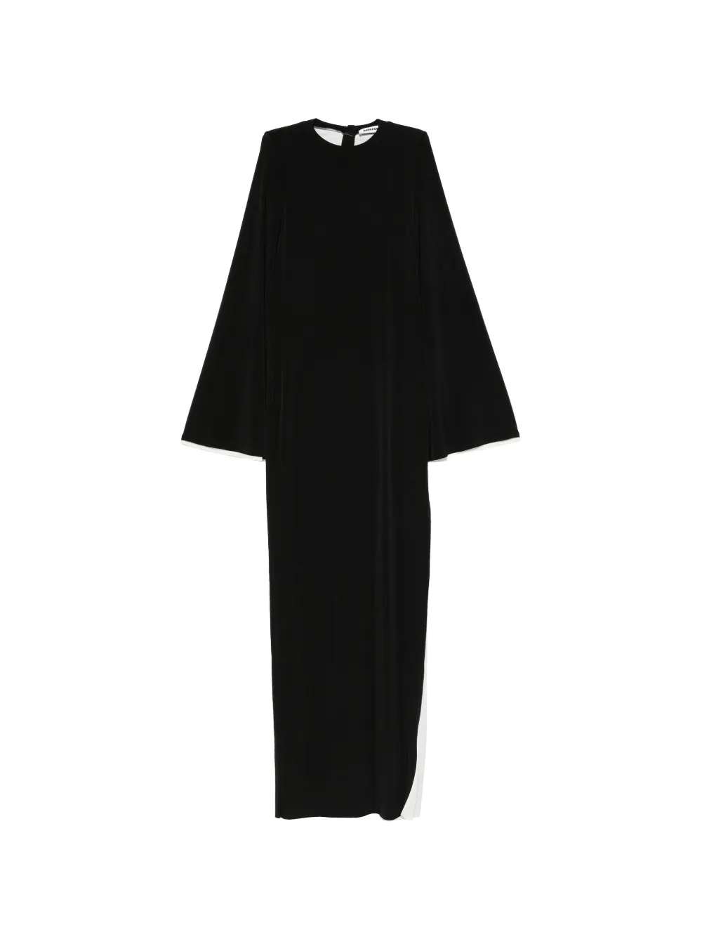 DARKPARK Jenna split-cuff long-sleeve maxi dress - Schwarz