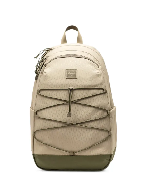backpack hiking with laptop sleeve 19-inch Bulk Multi-Pocket Daisy Chain w Outdoor Products Vortex 30 Backcountry compatible laptop compartment is Color:Pearl White