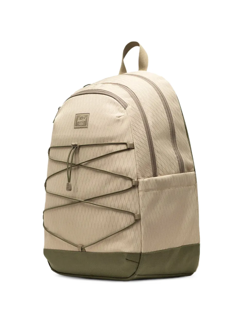 Herschel Supply Co. Kingston 30 L gewatteerde rugzak met ruit-patroon en bungee-koord Beige
