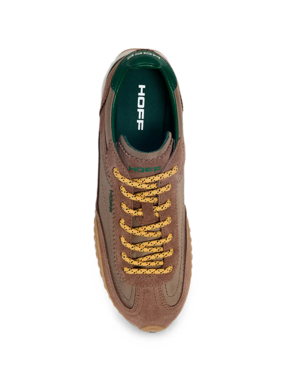 Hoff Bridge MKII suede-panelled logo-print sneakers Bruin