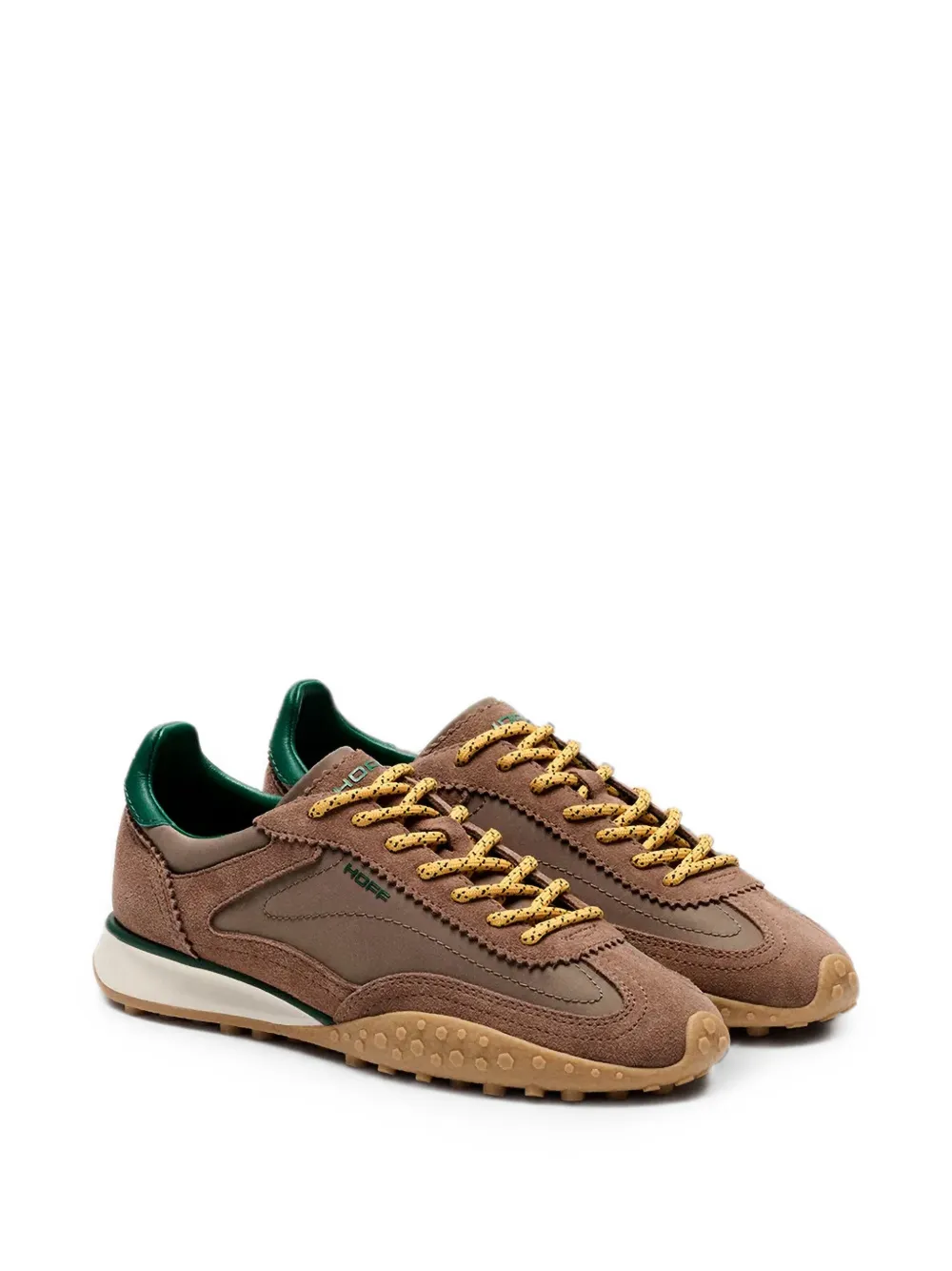 Hoff Bridge MKII suede-panelled logo-print sneakers Bruin