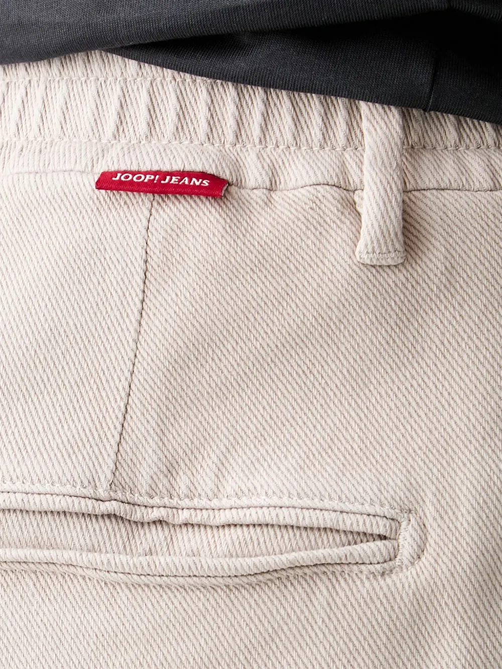 Joop! Pantalon met elastische taille Beige