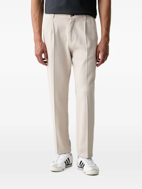 Joop! pressed-crease elasticated-waistband trousers