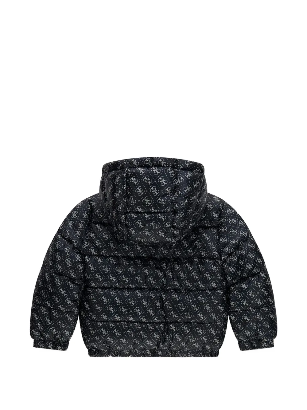 guess kids Gewatteerd jack met logoprint Zwart