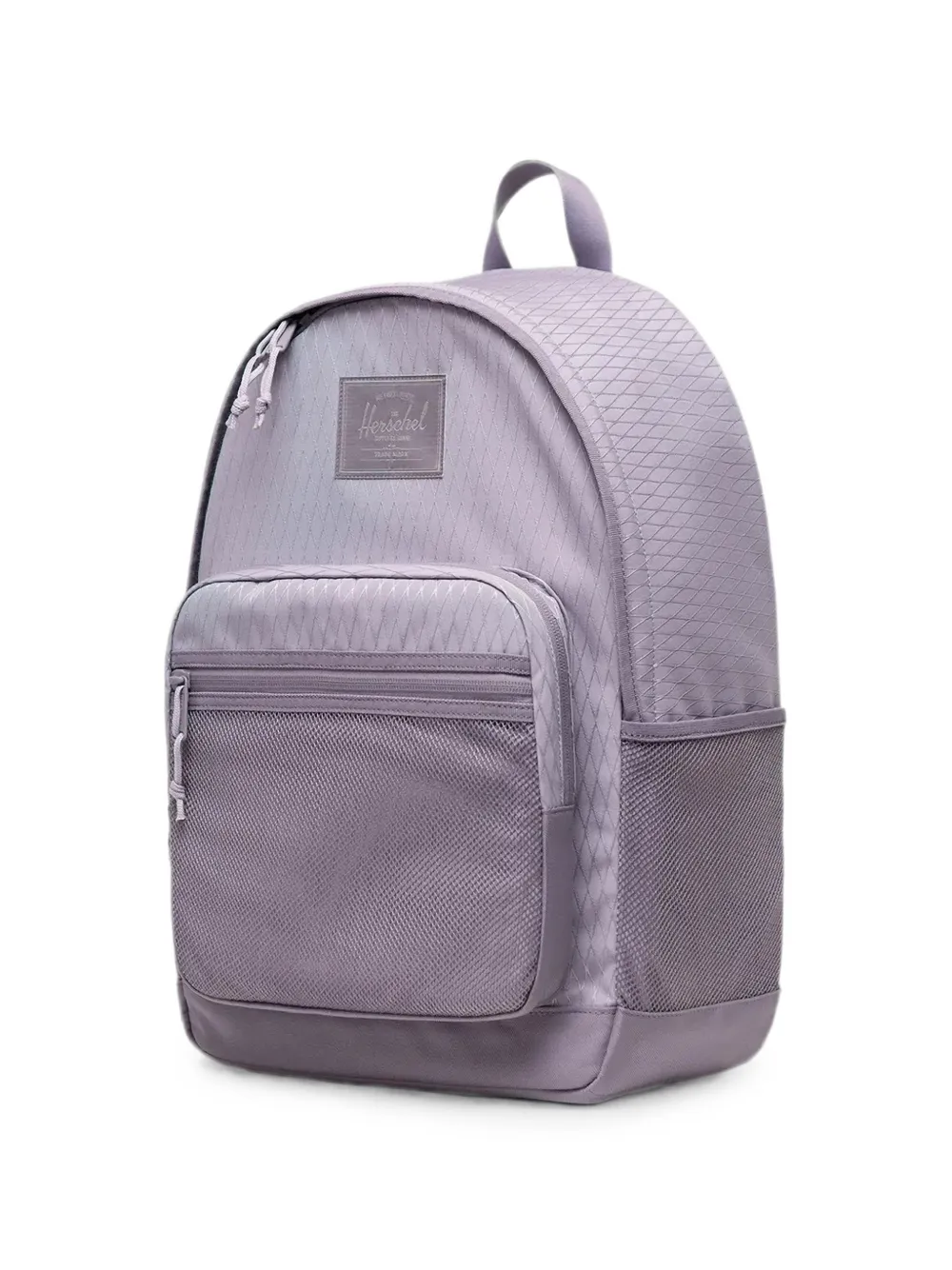 Herschel Supply Co. Kaine 28 L gewatteerde rugzak met ruit-patroon en mesh vlak Grijs