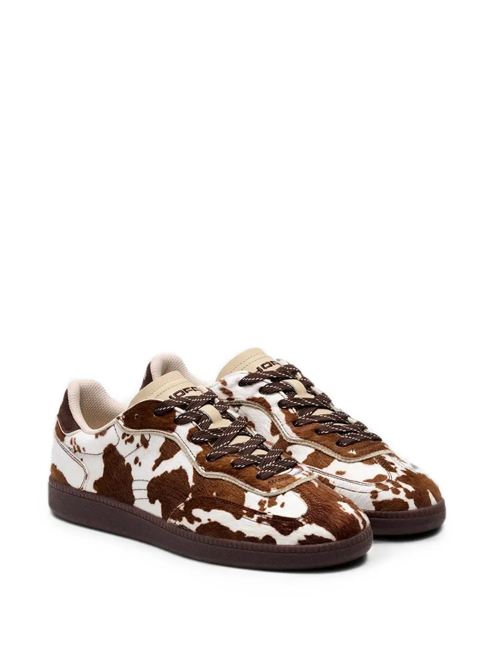 Hoff Park cow-print pony-hair sneakers Bruin