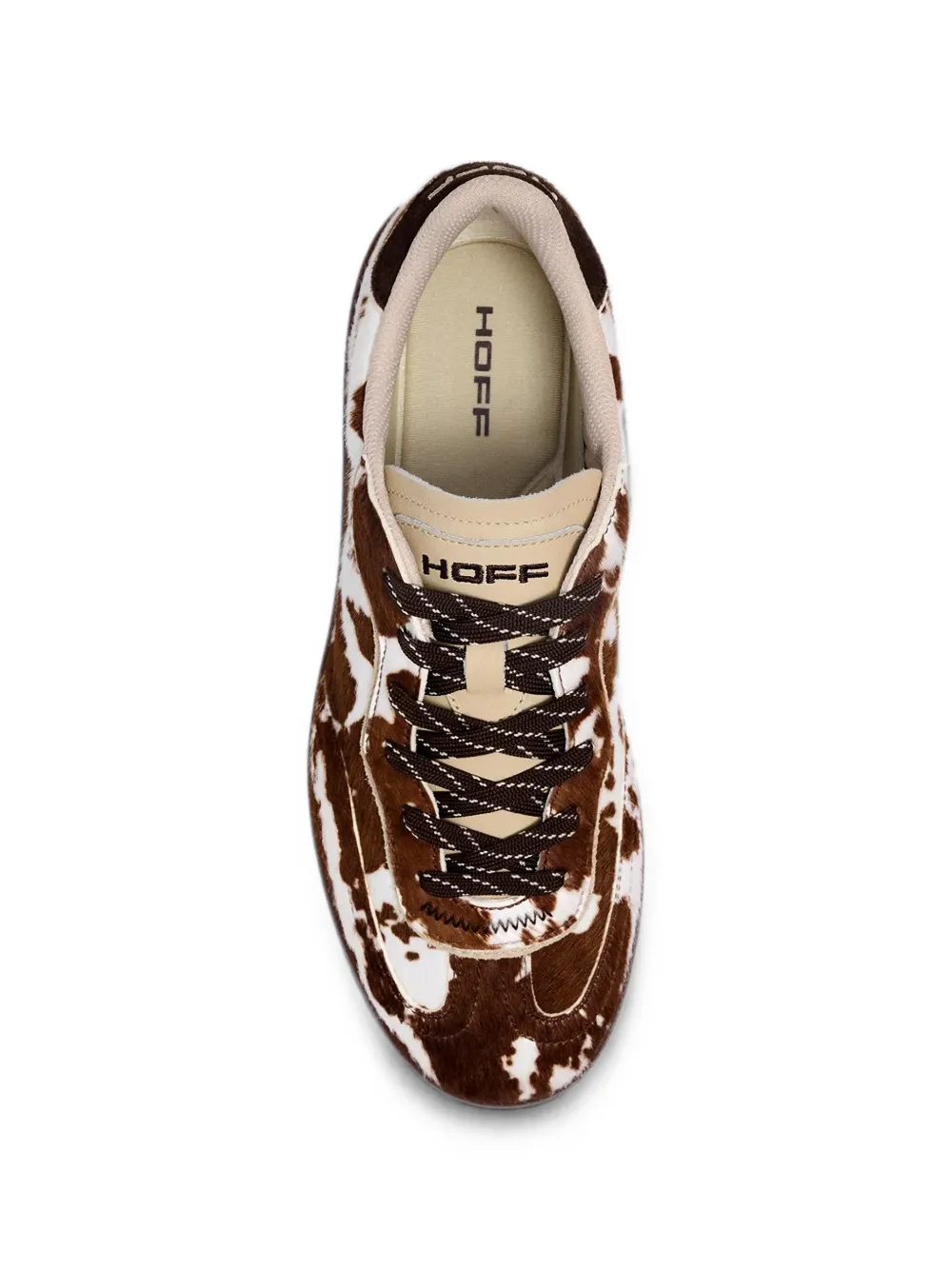 Hoff Park cow-print pony-hair sneakers Bruin