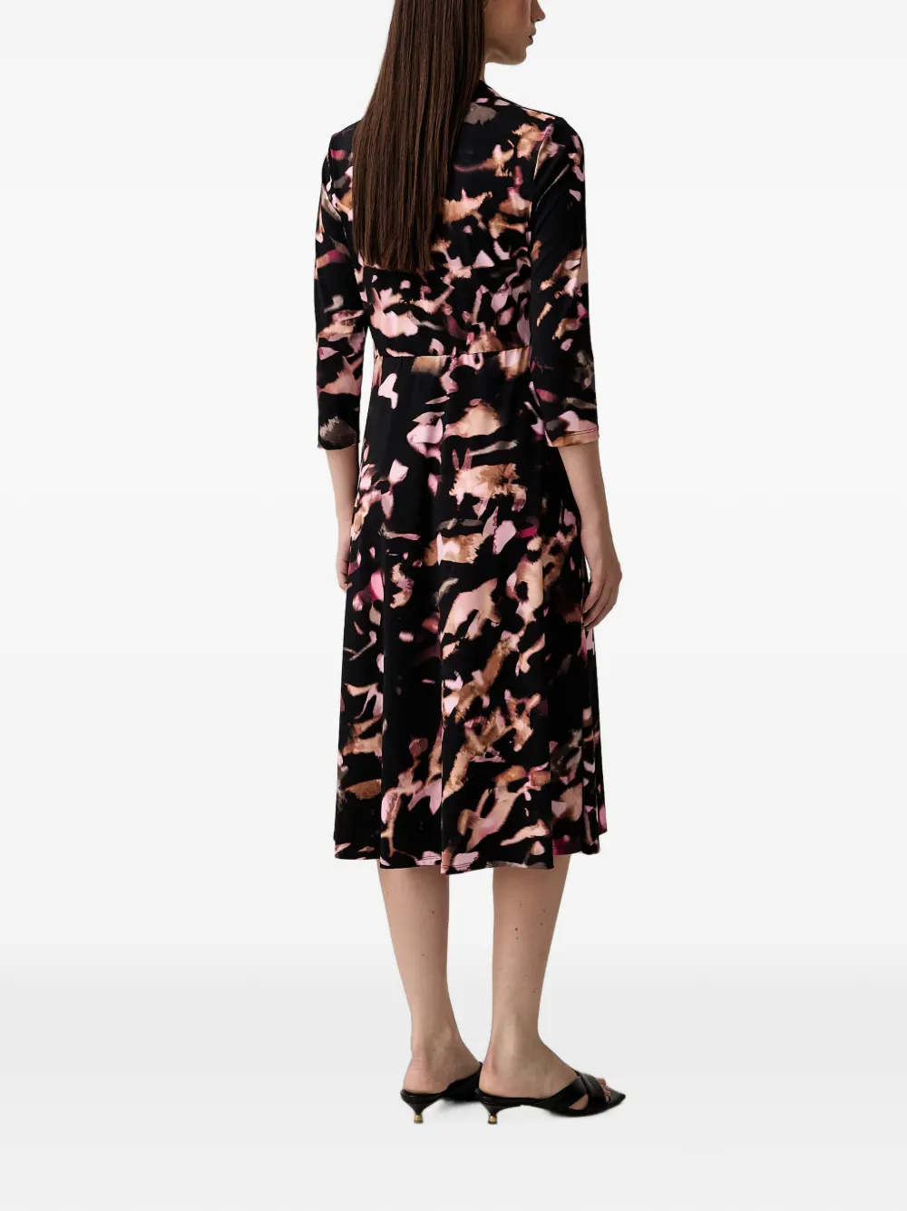 Joseph Ribkoff Midi-jurk met abstracte print Zwart