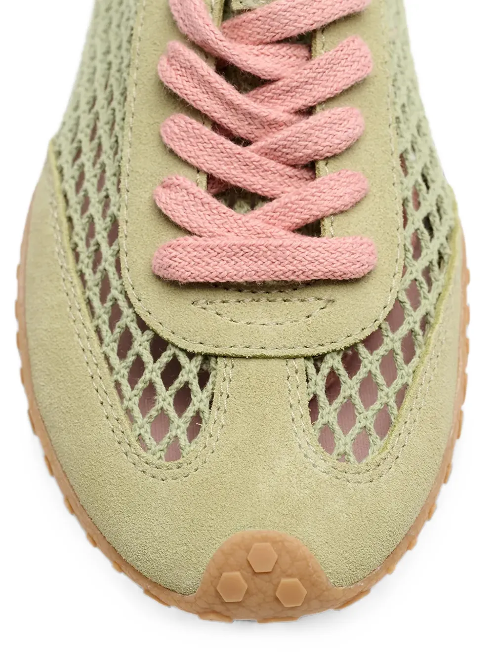 Hoff Bridge Fishnet mesh panelled sneakers Groen
