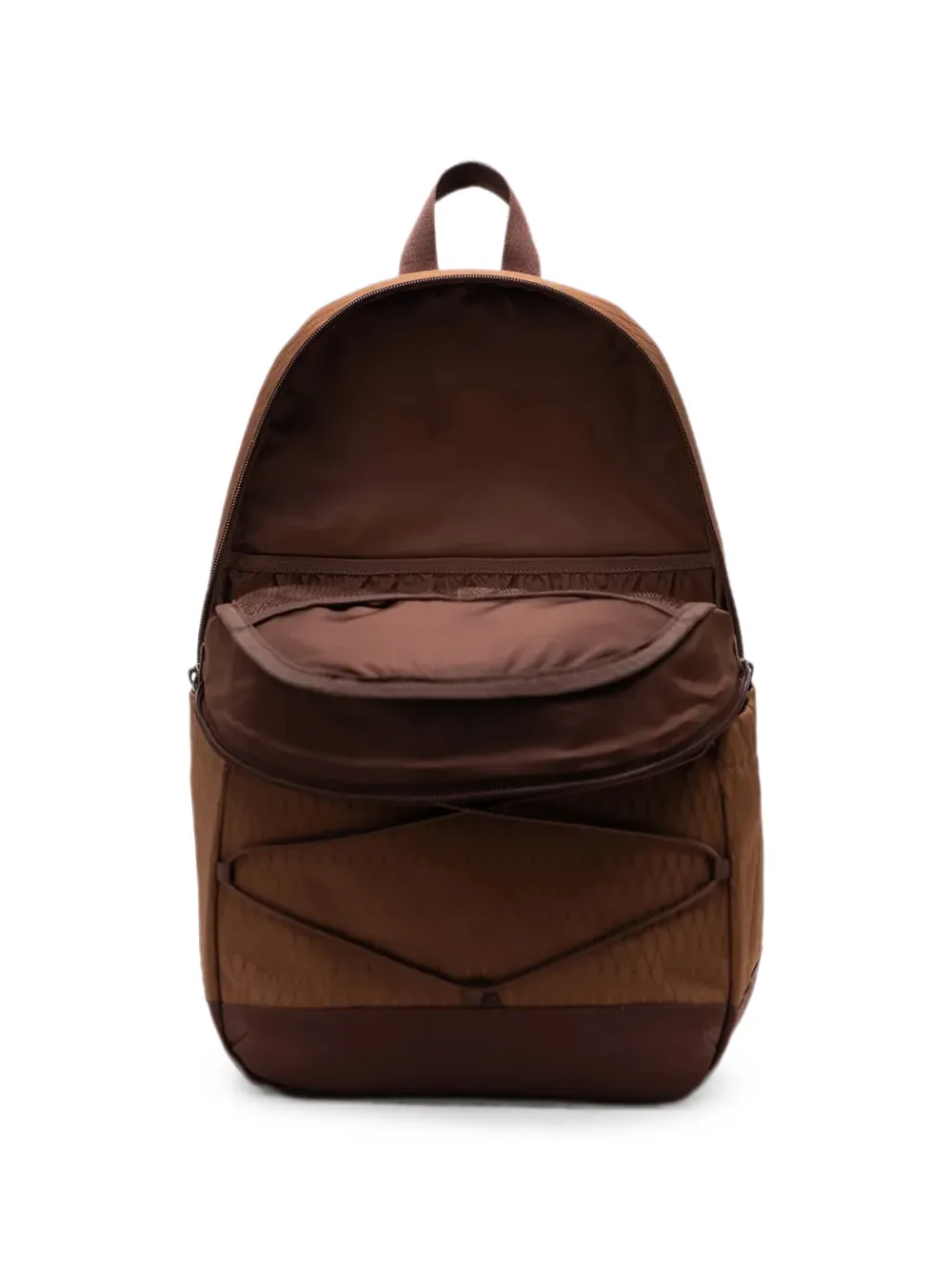 Herschel Supply Co. Kingston 30 L gewatteerde rugzak met ruit-patroon en bungee-koord Bruin