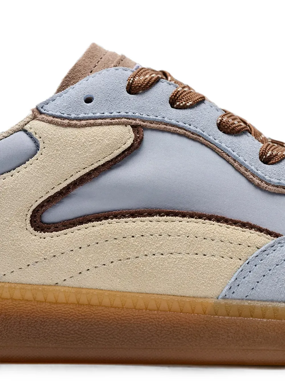 Hoff Park panelled suede-trim sneakers Blauw