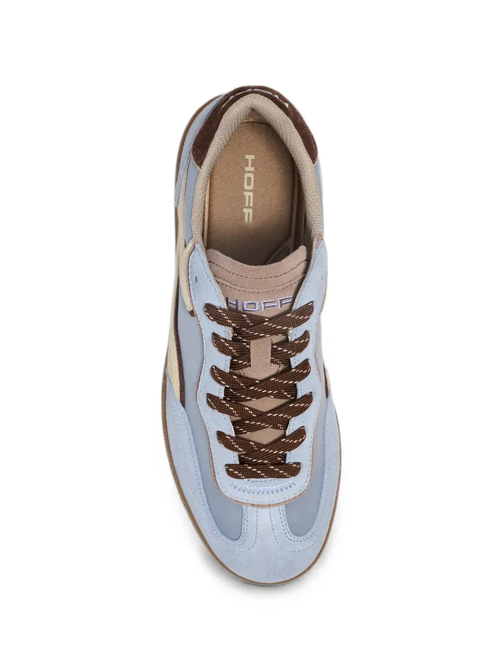 Hoff Park panelled suede-trim sneakers Blauw