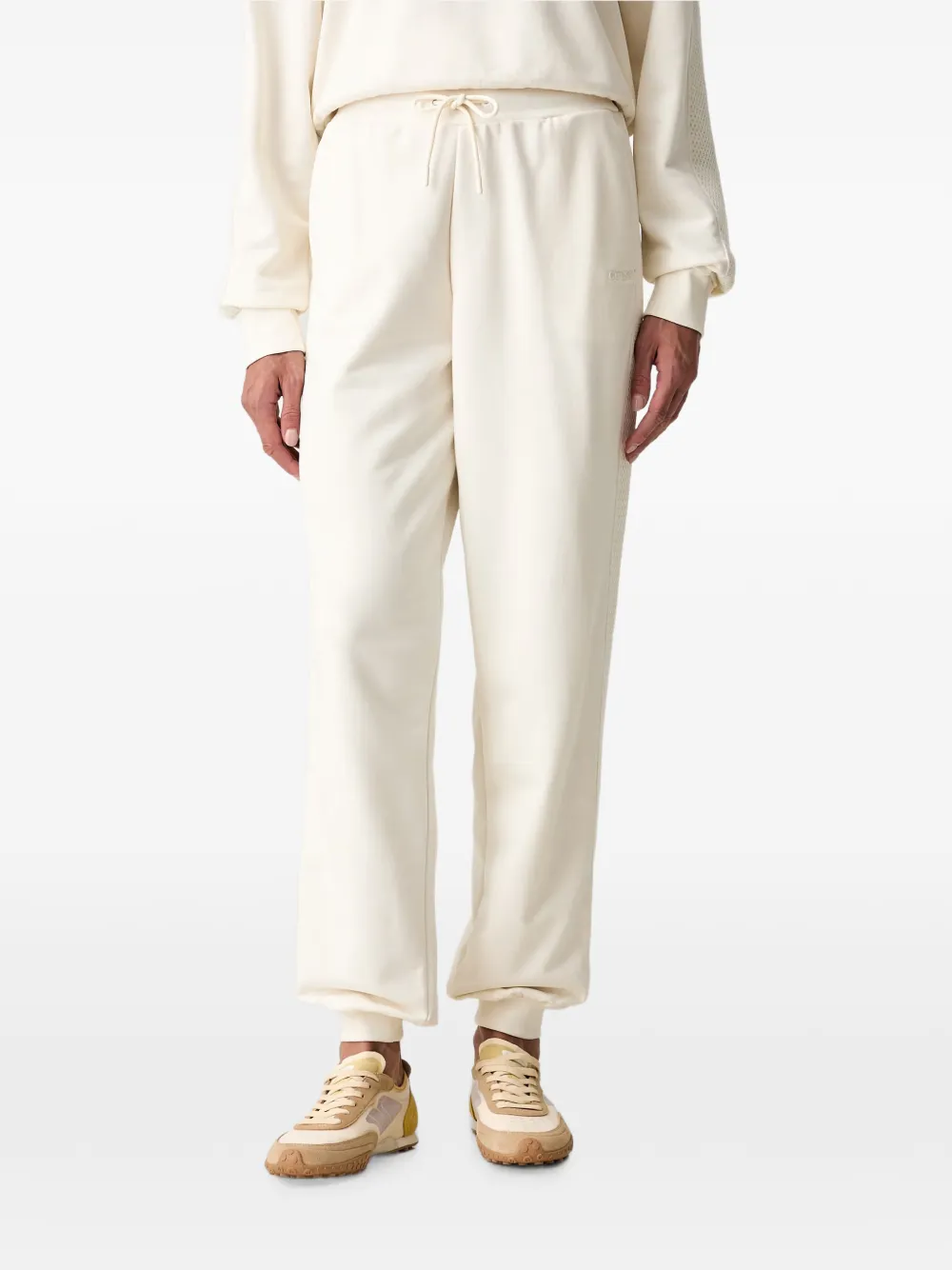 GUESS USA logo-embroidered track pants - Weiß
