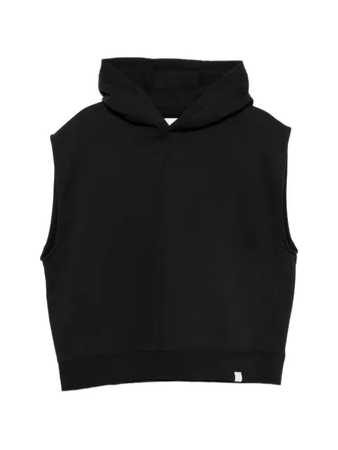 WOC layered-shoulder hoodie