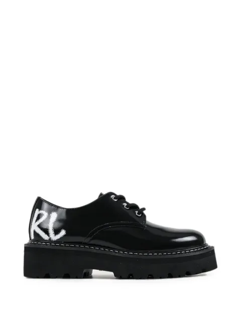 Karl Lagerfeld logo-print chunky-sole shoes