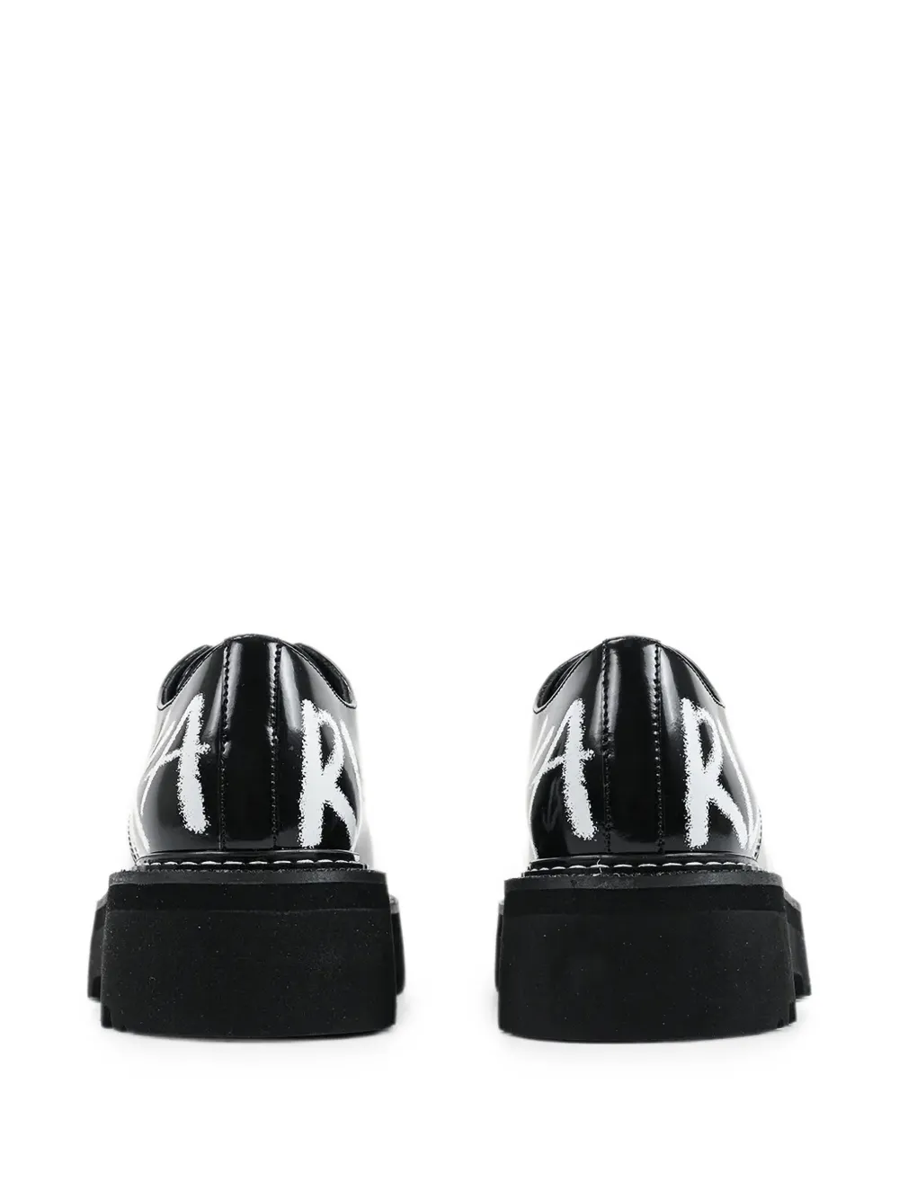 Karl Lagerfeld logo-print chunky-sole shoes Zwart