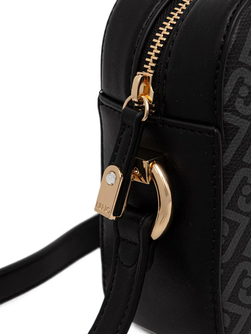 LIU JO Medium crossbodytas met monogram Zwart