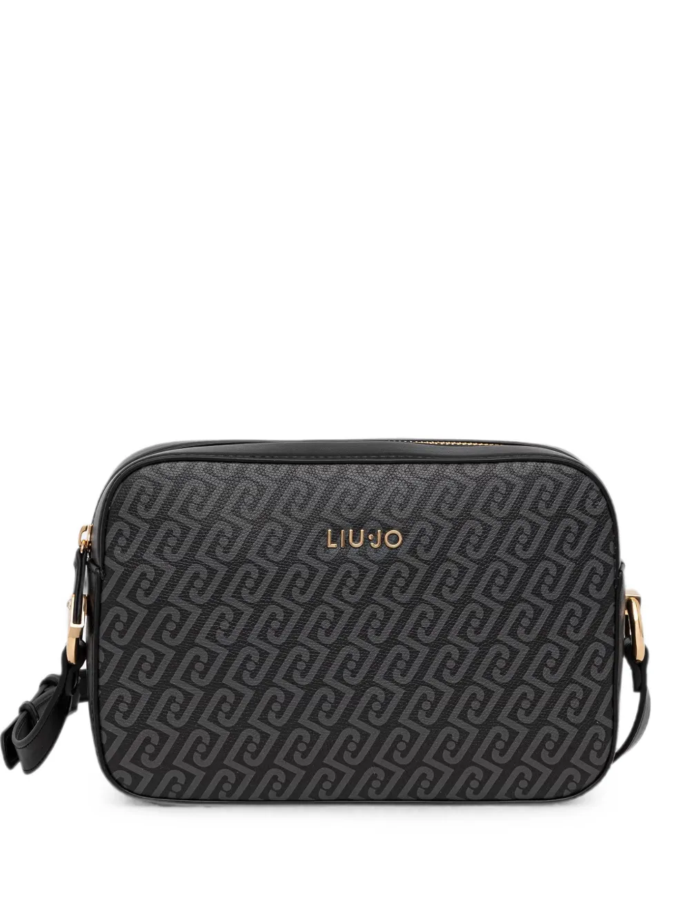 LIU JO medium monogram crossbody bag - Nero