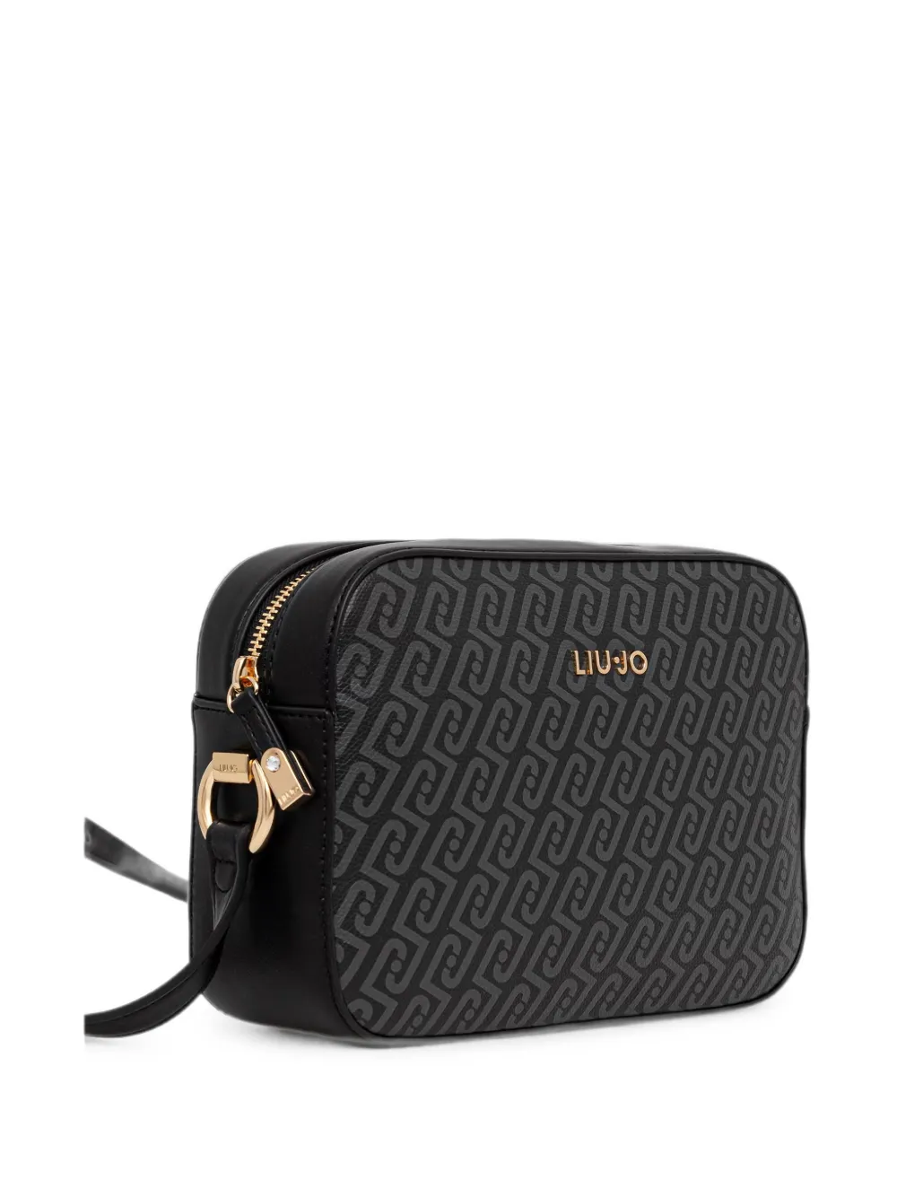 LIU JO Medium crossbodytas met monogram Zwart