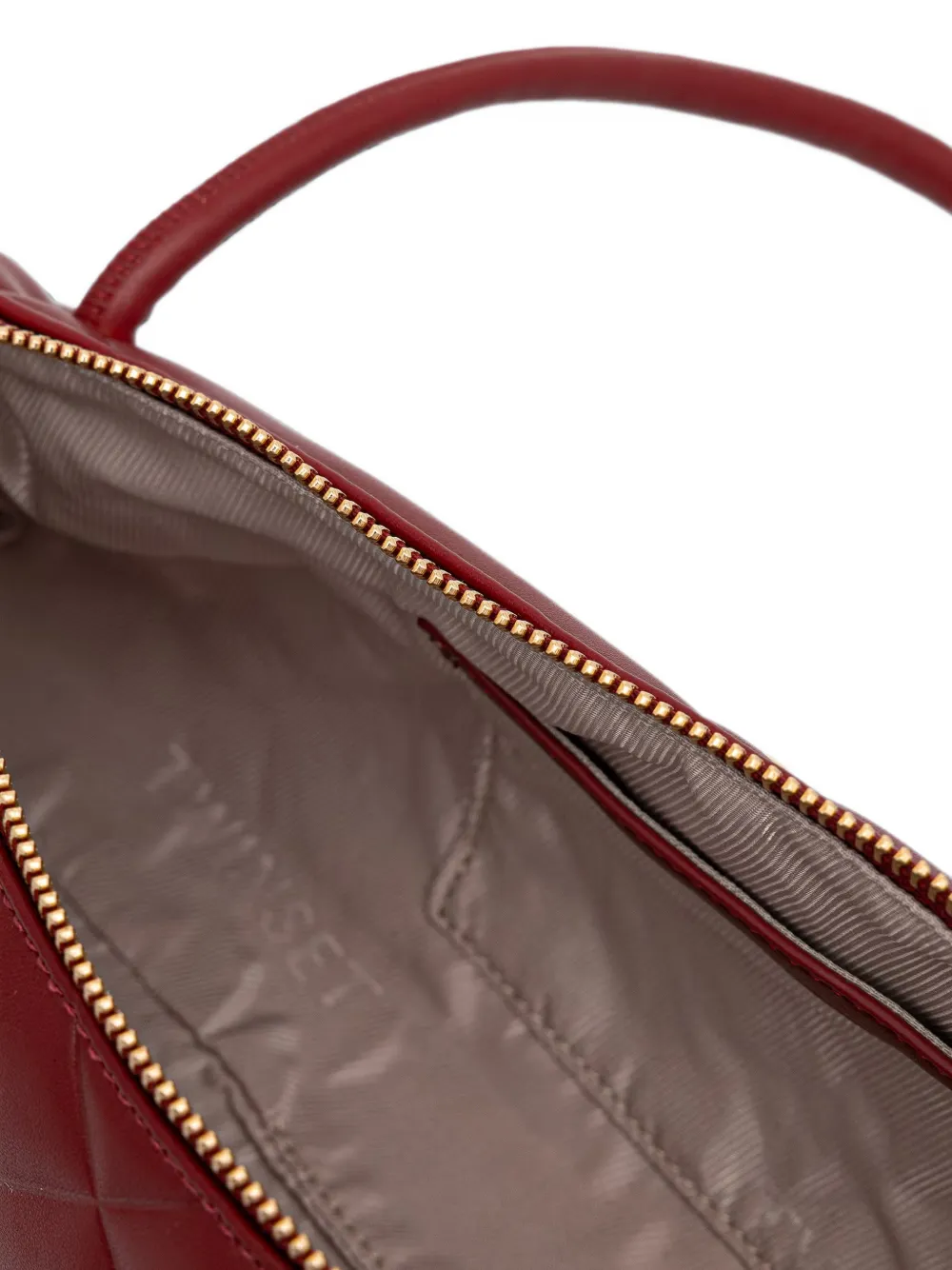 TWINSET Leren schoudertas Rood
