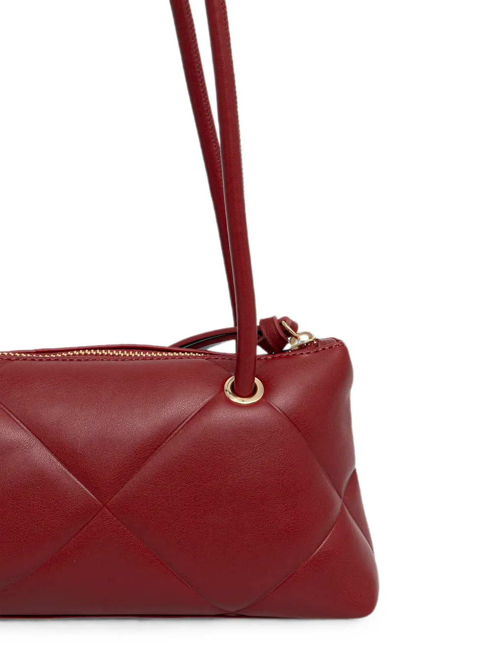 TWINSET Leren schoudertas Rood