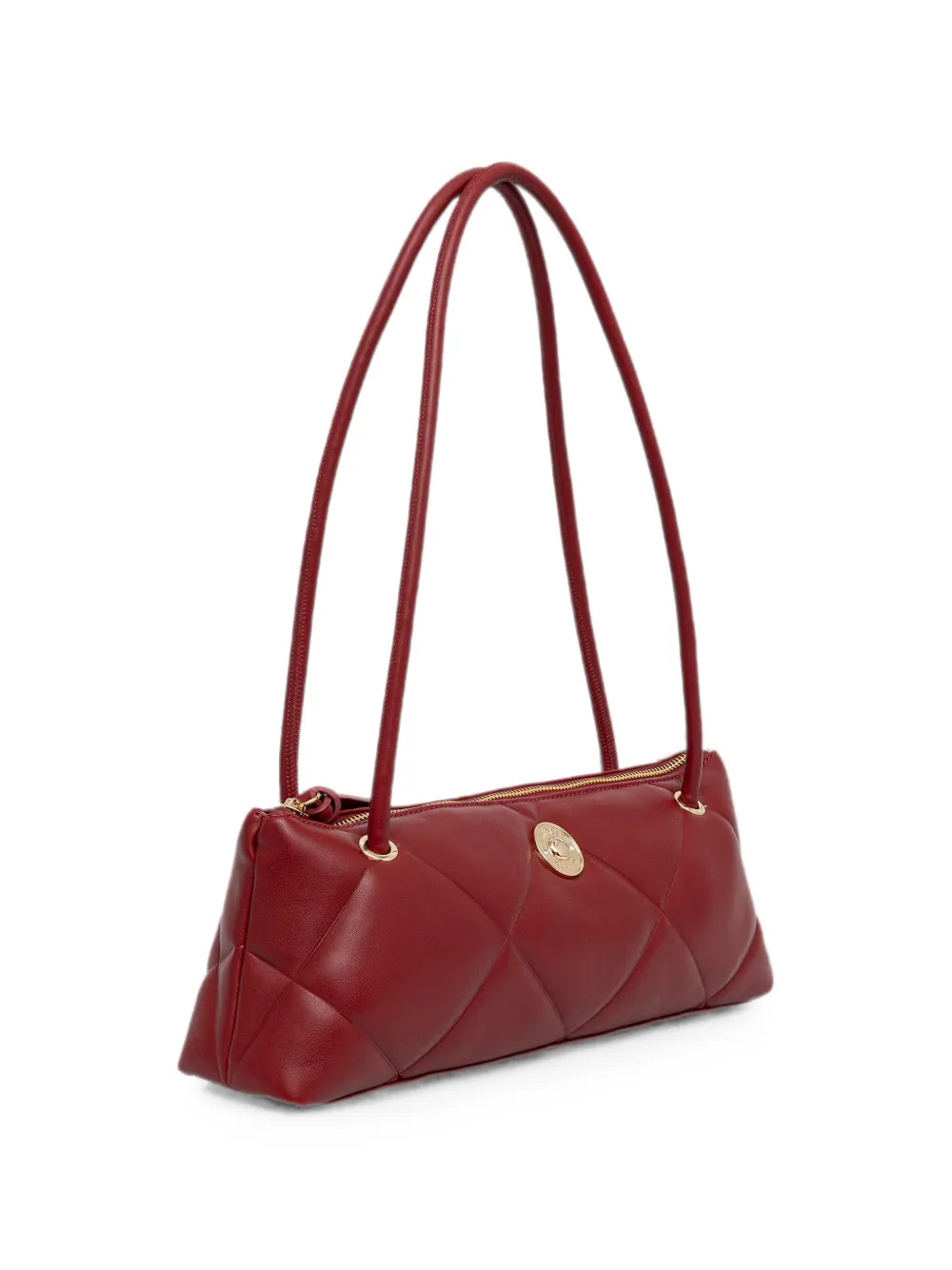 TWINSET Leren schoudertas Rood