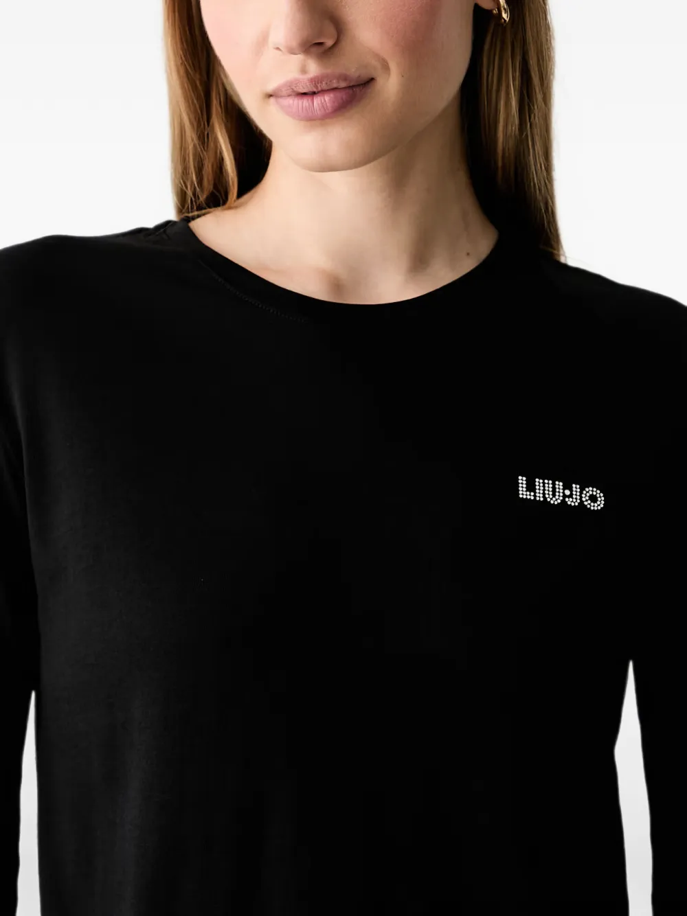 LIU JO T-shirt met logo Zwart