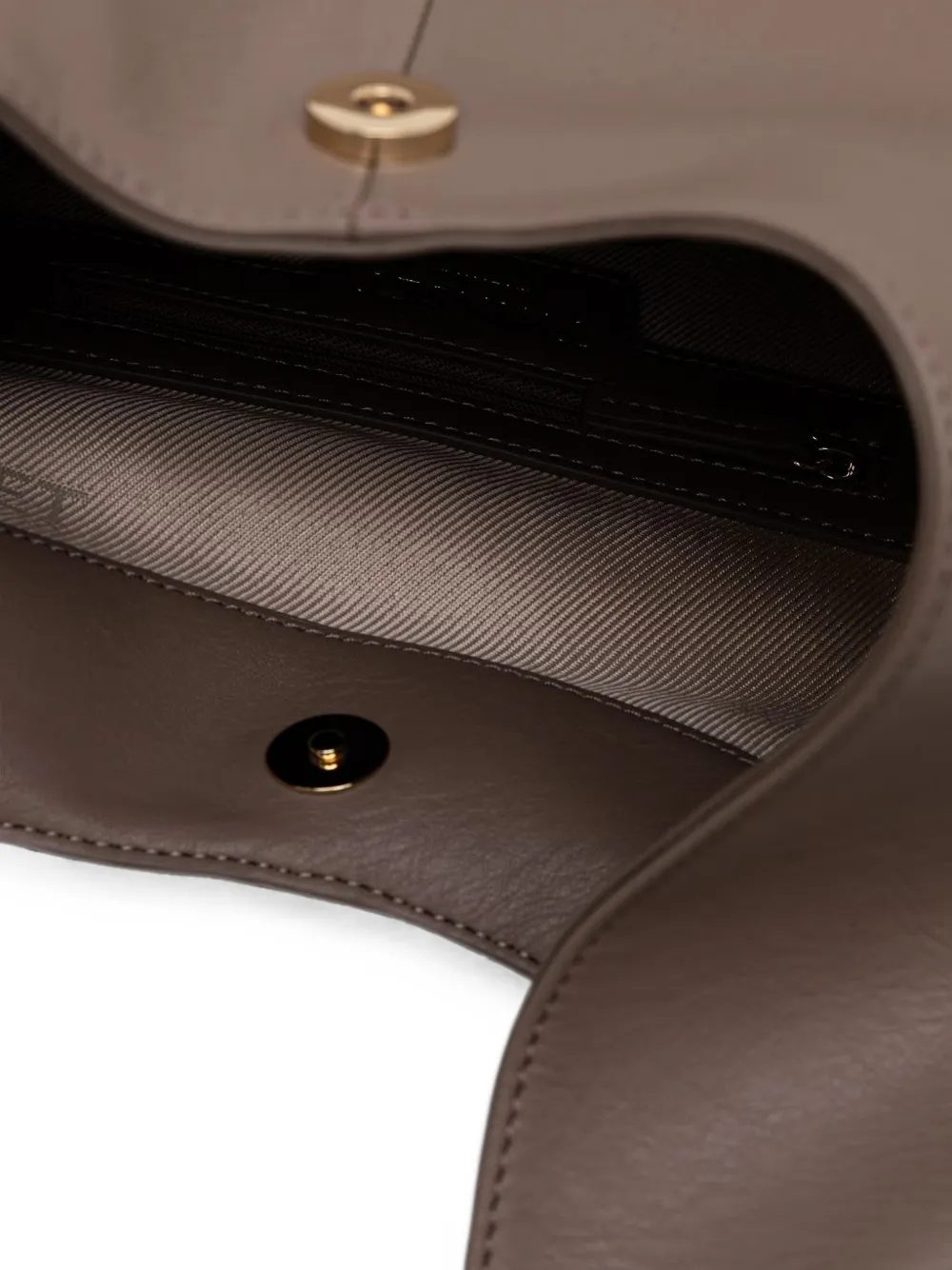TWINSET Kleine shopper met logo-bedel Bruin